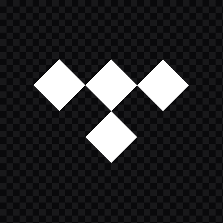 TIDAL Square white icon SVG