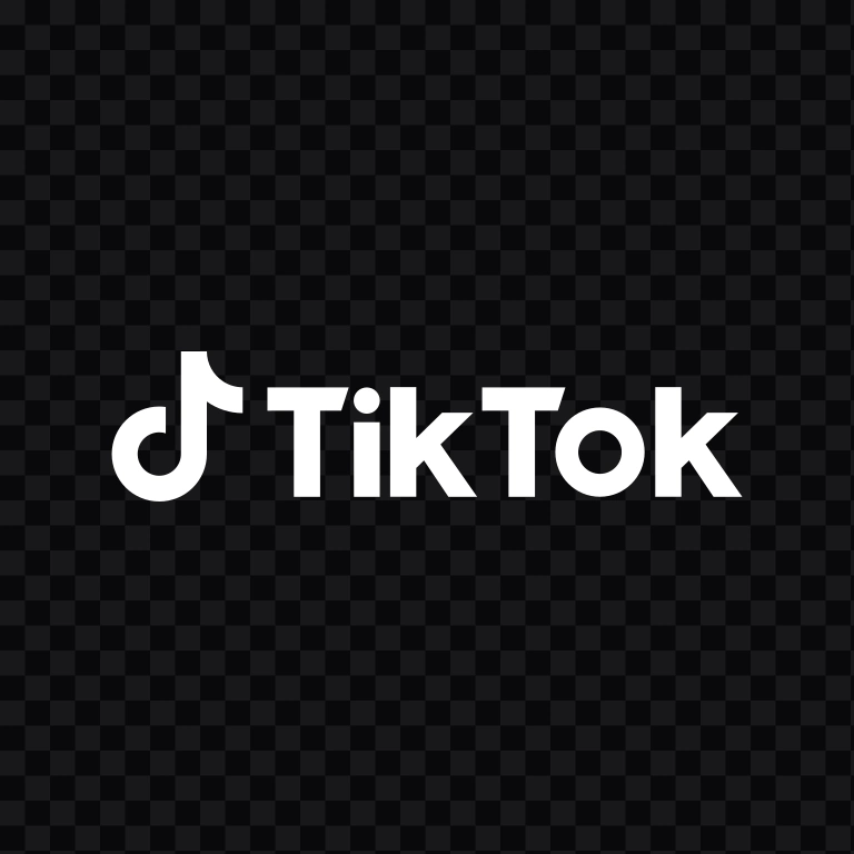 TikTok white logo SVG