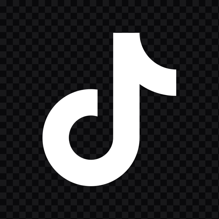 TikTok white icon SVG