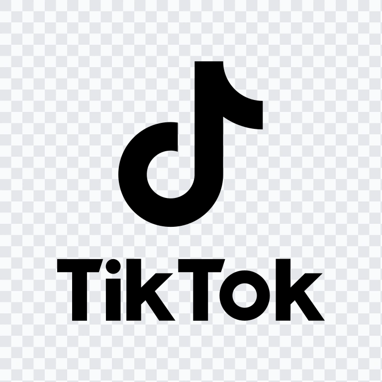 TikTok black logo SVG