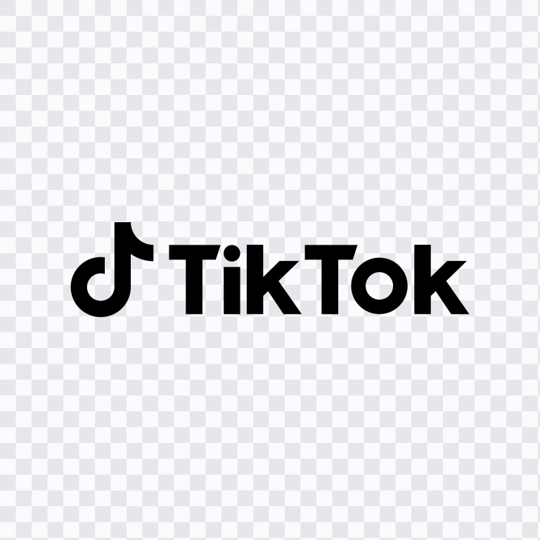 TikTok black logo SVG