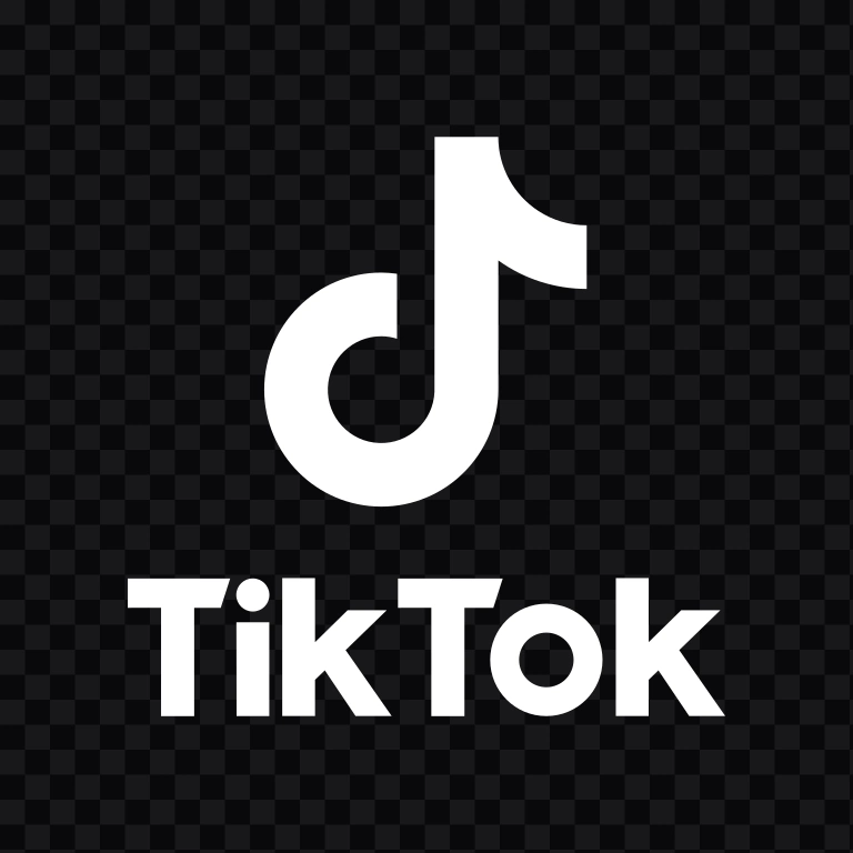 TikTok white logo SVG
