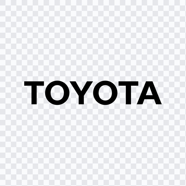 Toyota black wordmark SVG