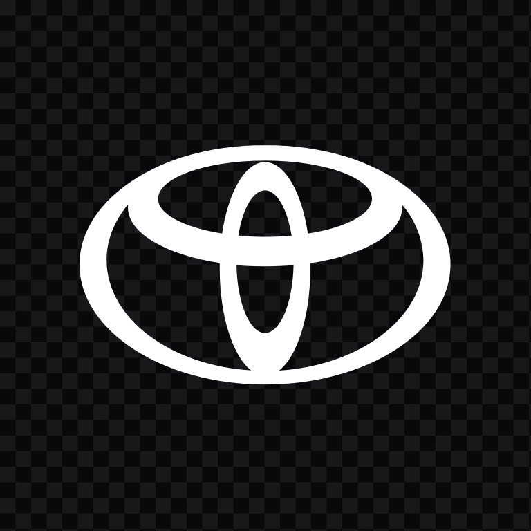 Toyota white logo mark SVG