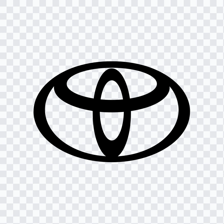 Toyota black logo mark SVG
