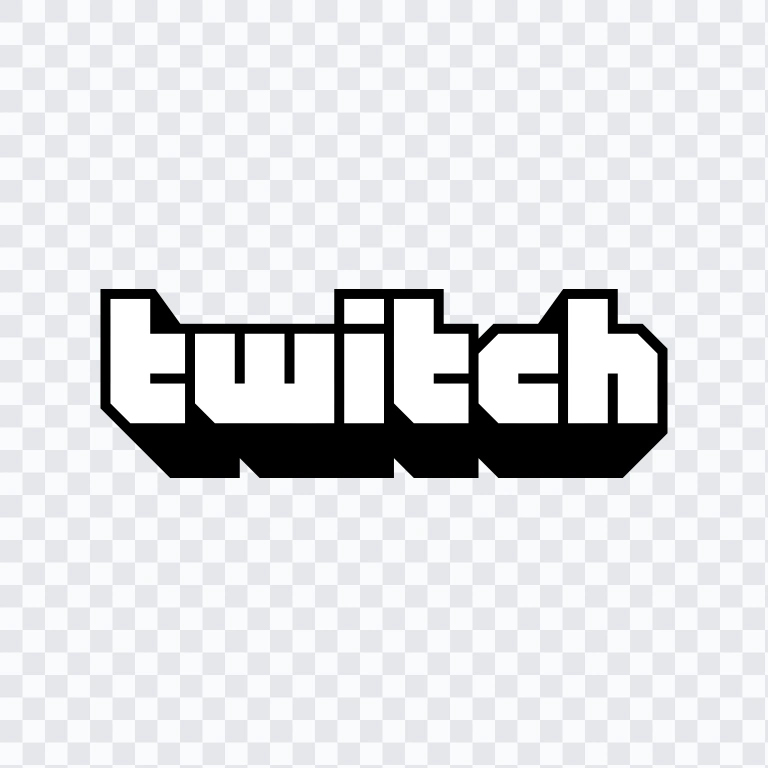 logo Twitch hitam SVG