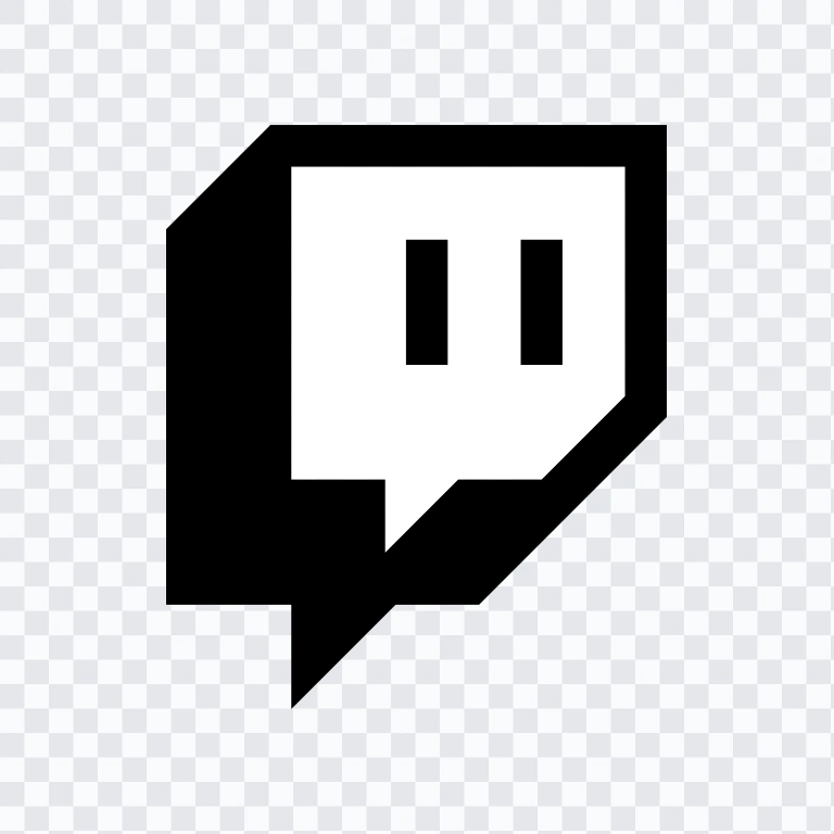 ikon Twitch hitam SVG