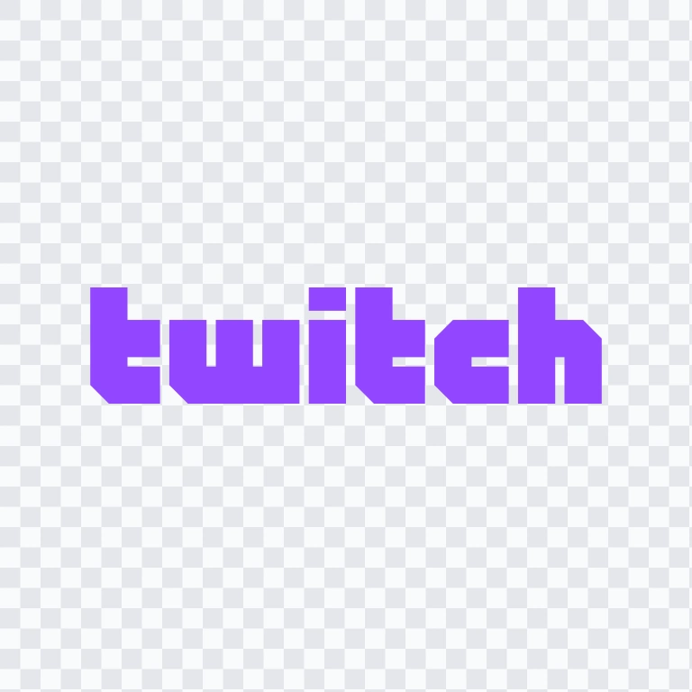 wordmark Twitch berwarna SVG