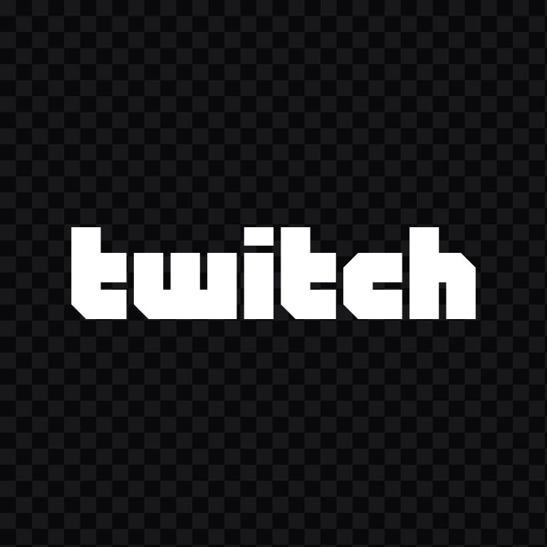 wordmark Twitch putih SVG