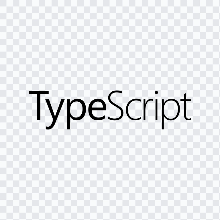 TypeScript black wordmark SVG