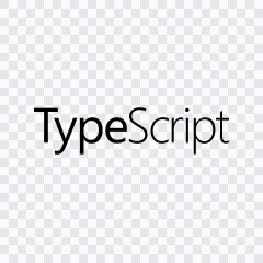 wordmark TypeScript hitam SVG