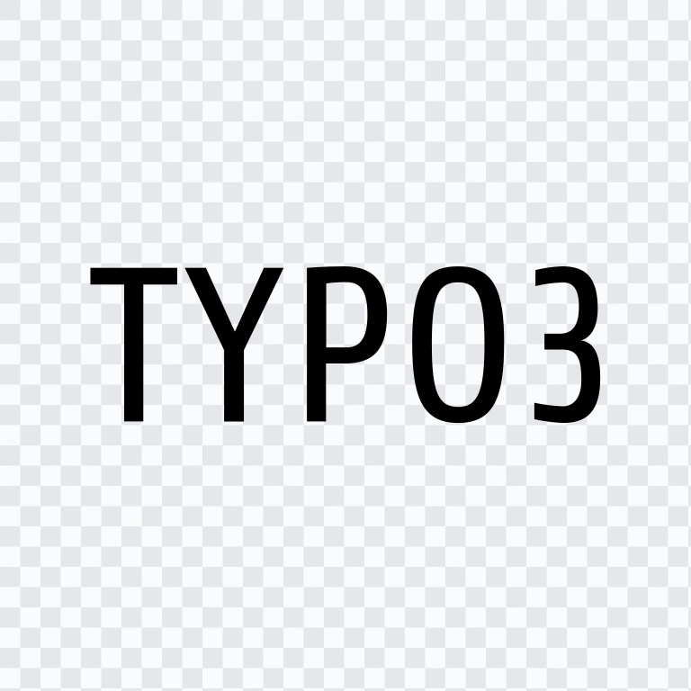 TYPO3 black wordmark SVG