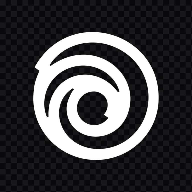 Ubisoft white icon PNG