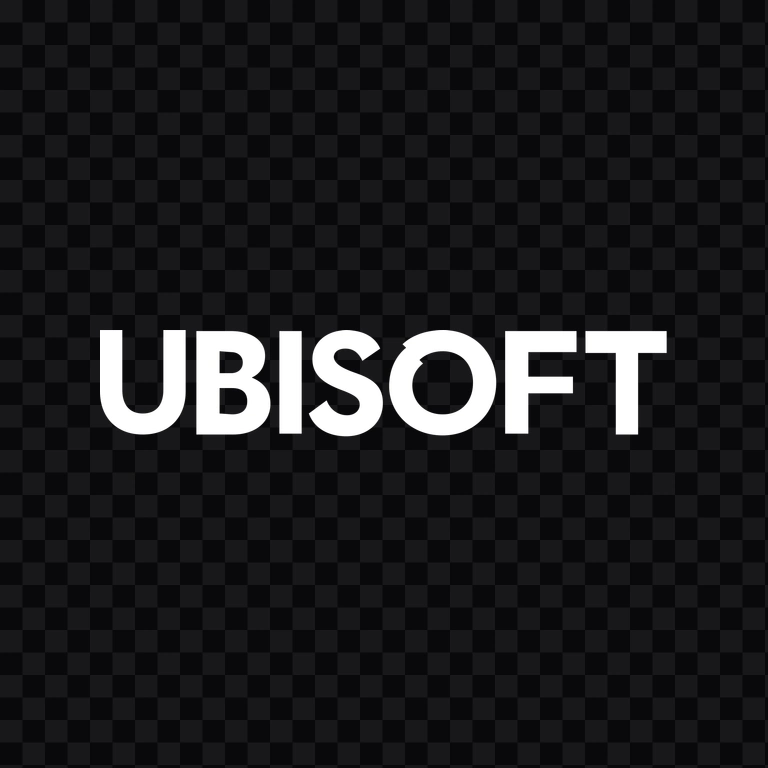Ubisoft white wordmark PNG