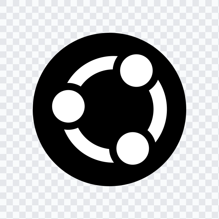 Ubuntu black logo mark SVG