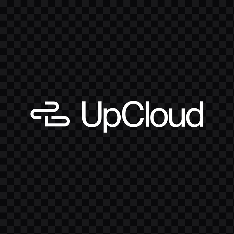 UpCloud white logo SVG