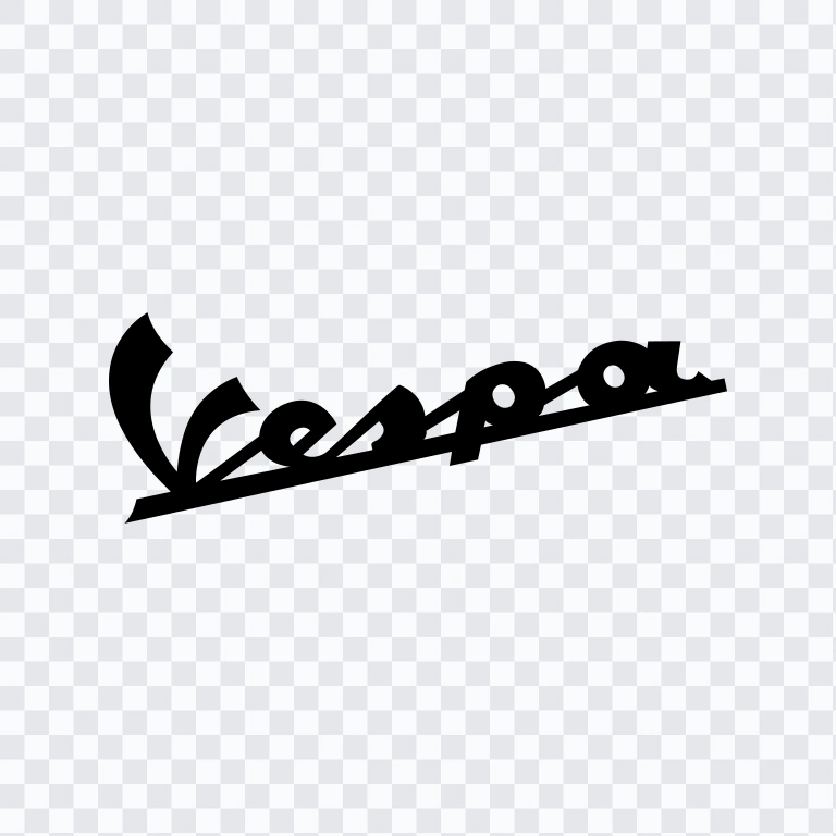 Vespa black logo SVG