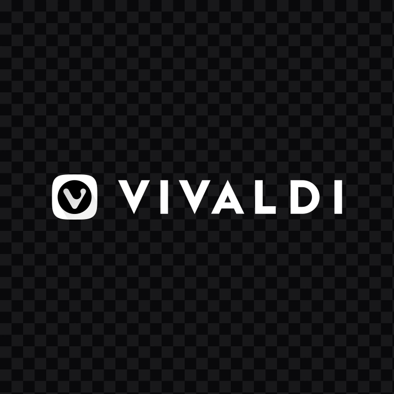 Vivaldi white logo SVG