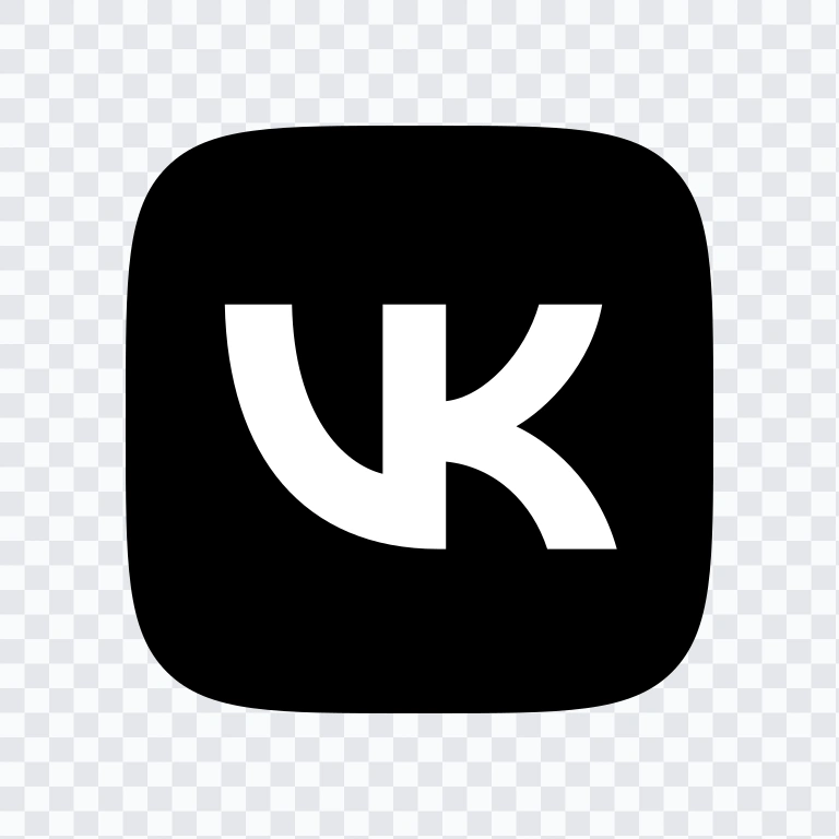 VK (VKontakte) Square black icon SVG