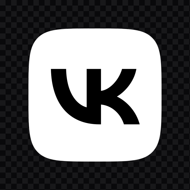 VK (VKontakte) Square white icon SVG