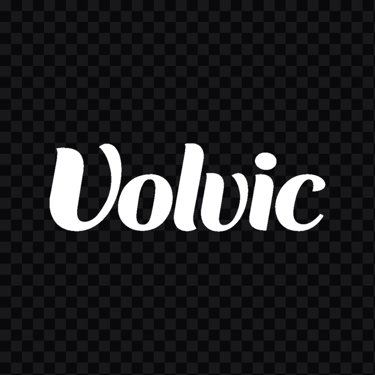 Volvic white wordmark PNG