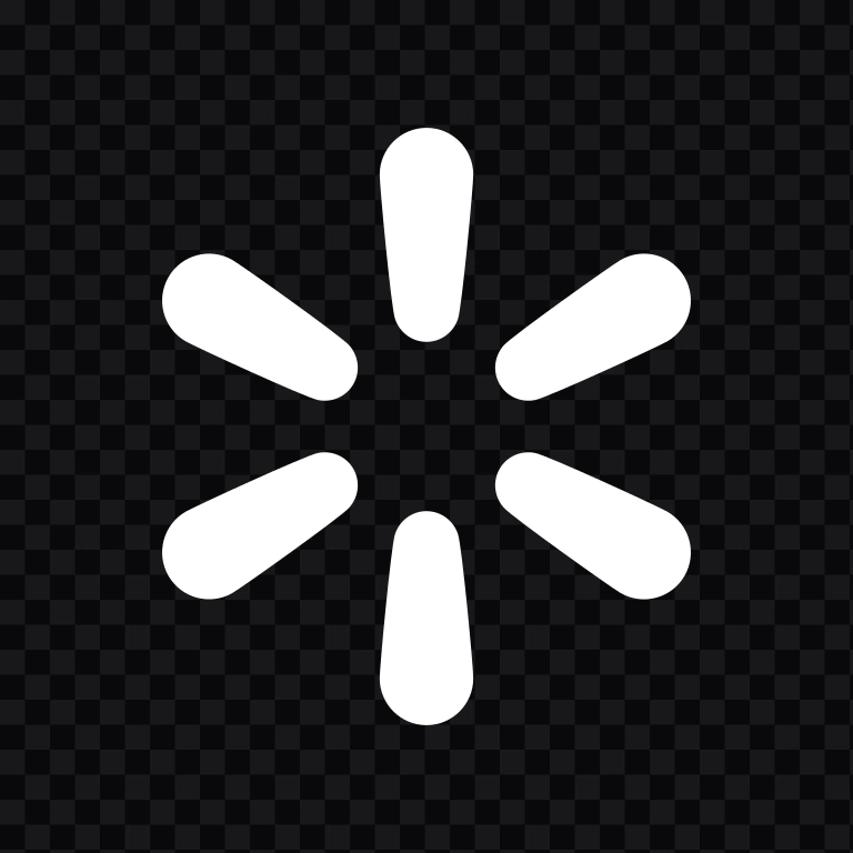Walmart white icon SVG