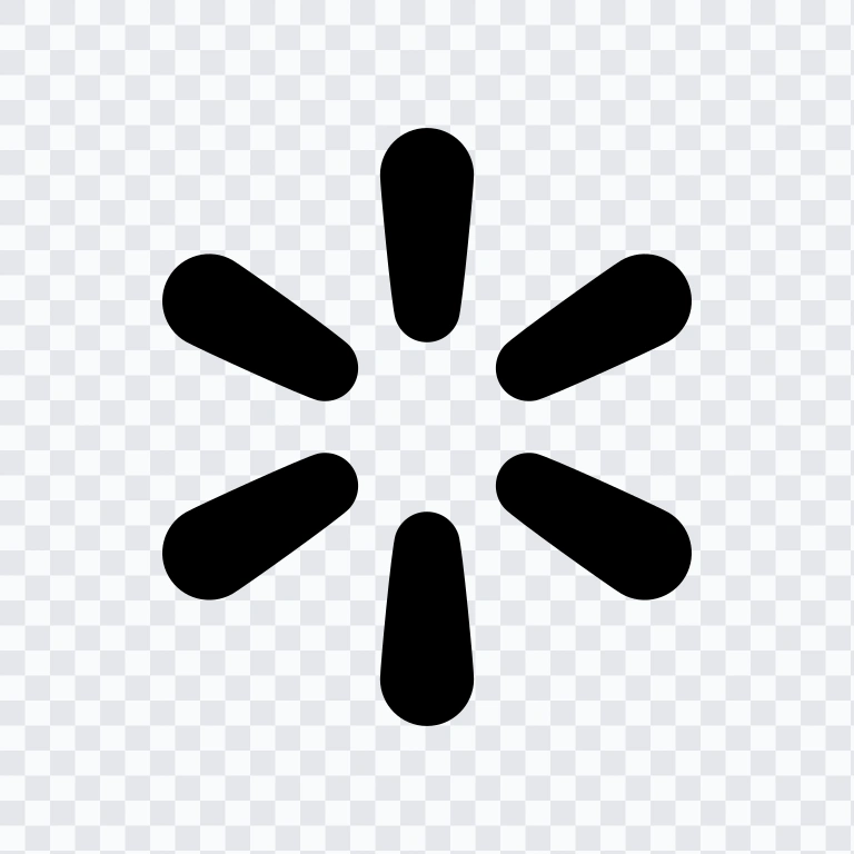 Walmart black icon SVG