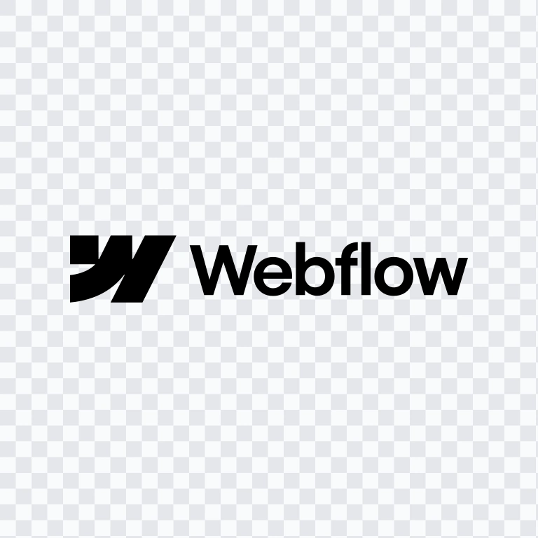 logo Webflow hitam SVG