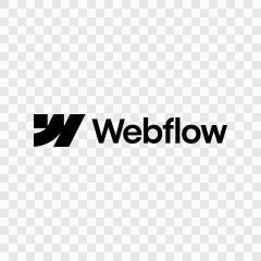 Webflow black logo SVG