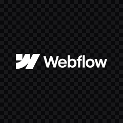 Webflow white logo SVG