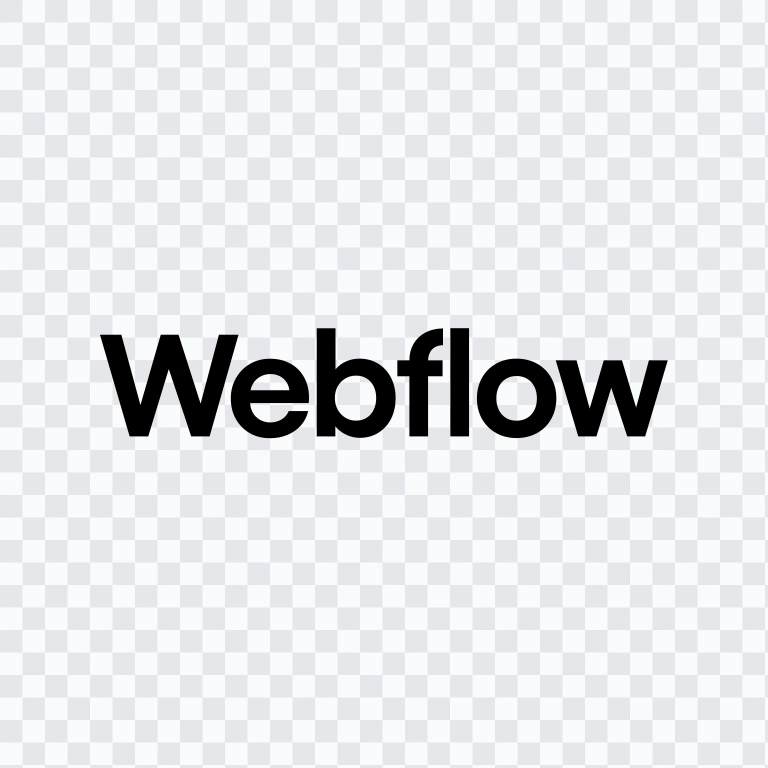 wordmark Webflow hitam SVG