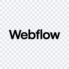 Webflow black wordmark SVG
