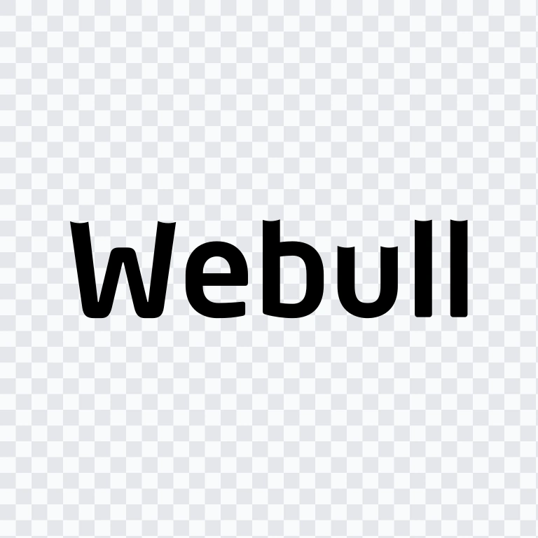 Webull black wordmark SVG
