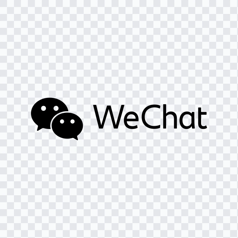 WeChat black logo SVG