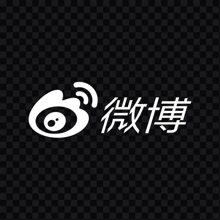 Weibo white logo SVG