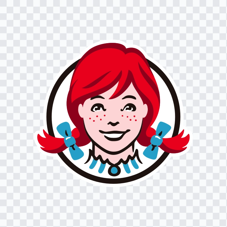 ikon Wendy's berwarna SVG