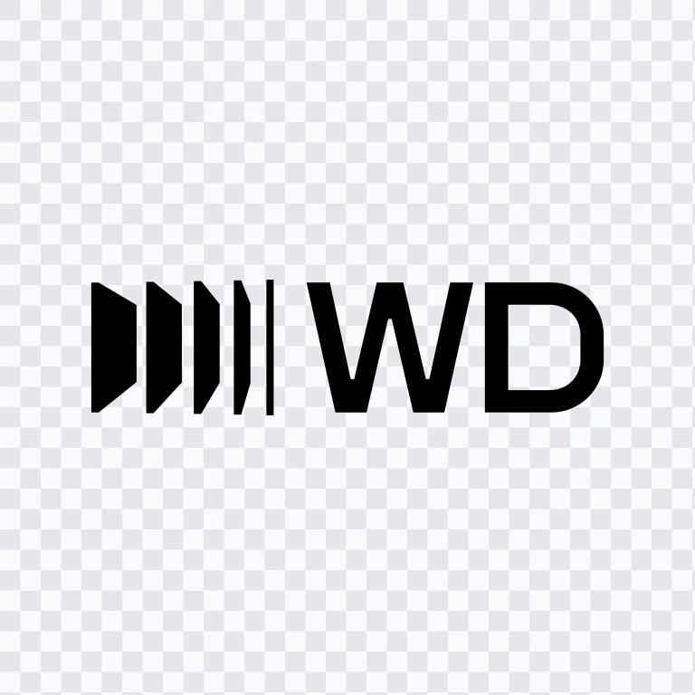 Western Digital black logo SVG