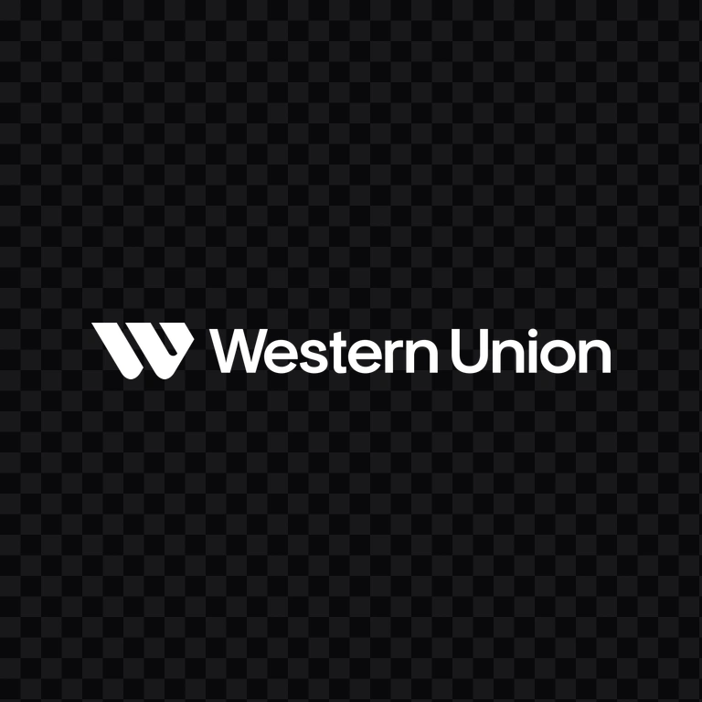 Western Union white logo PNG