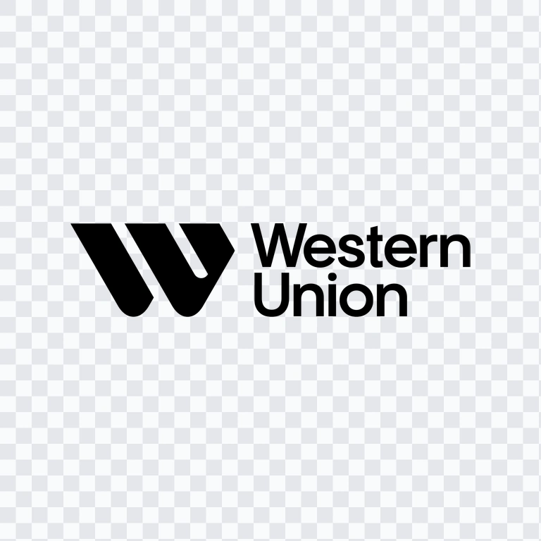 Western Union black logo PNG