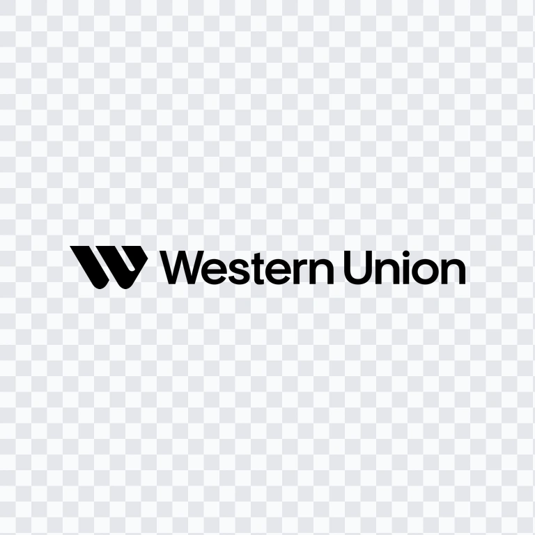 Western Union black logo PNG
