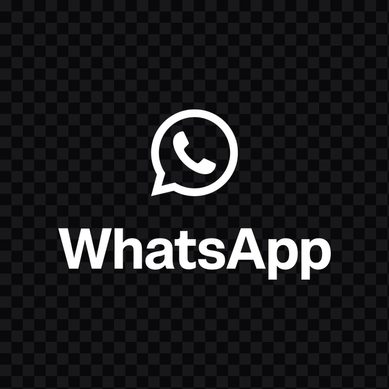 WhatsApp white logo PNG