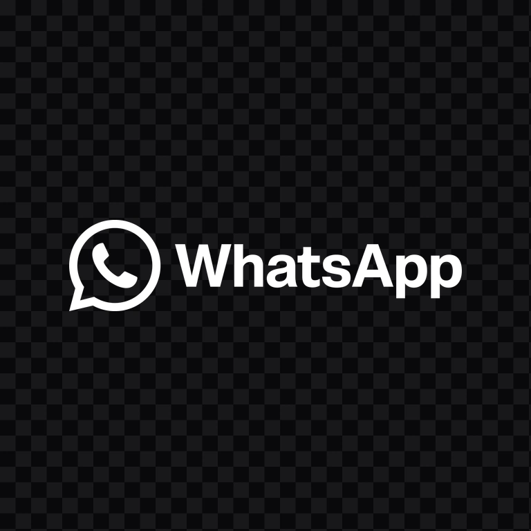 WhatsApp white logo PNG