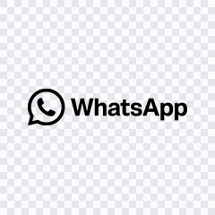 WhatsApp black logo PNG