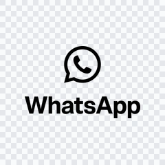 WhatsApp black logo PNG