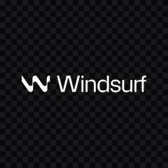 logo Windsurf putih PNG