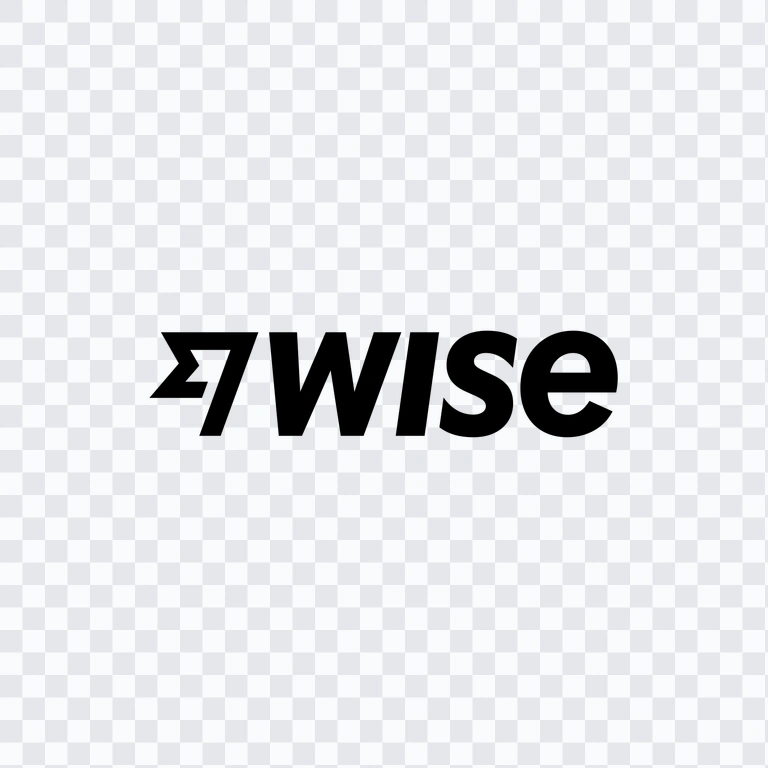 Wise black logo PNG