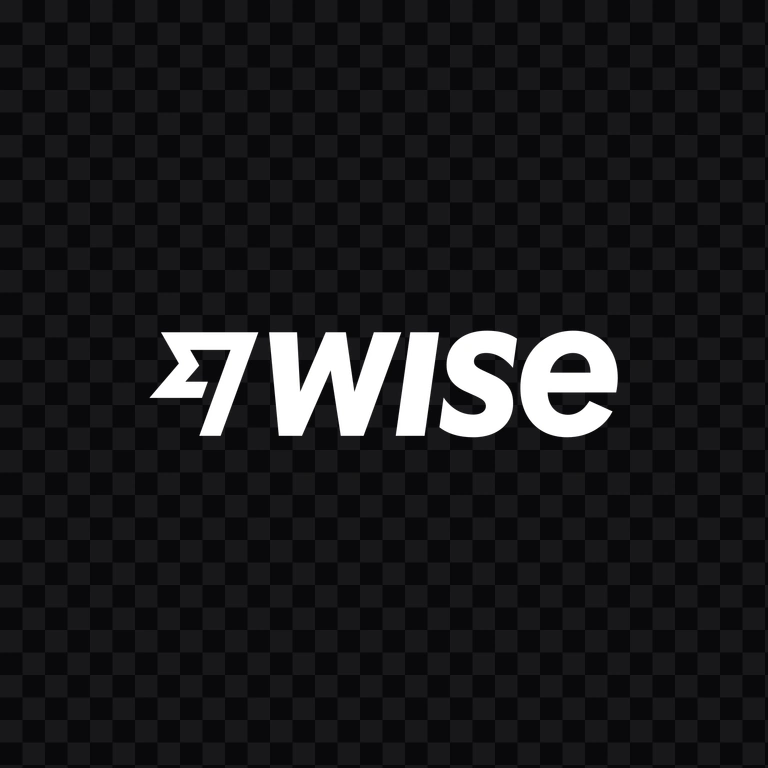 Wise white logo PNG