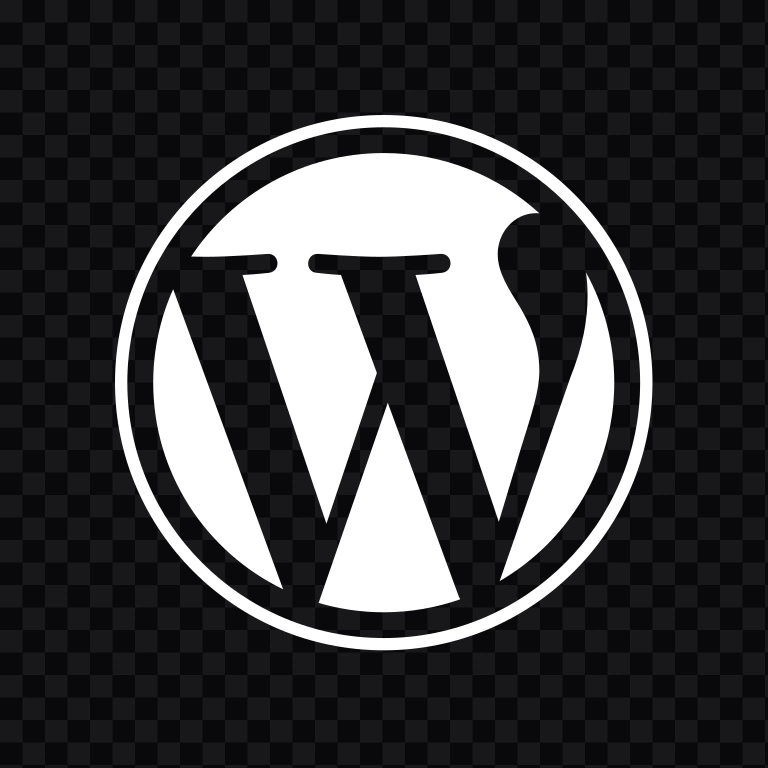 WordPress white icon SVG