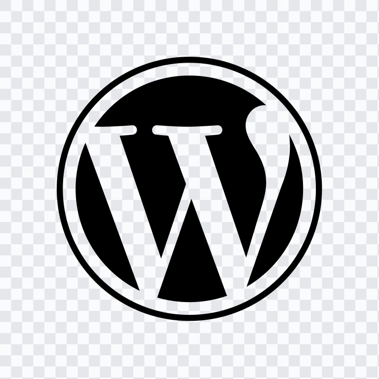 WordPress black icon SVG
