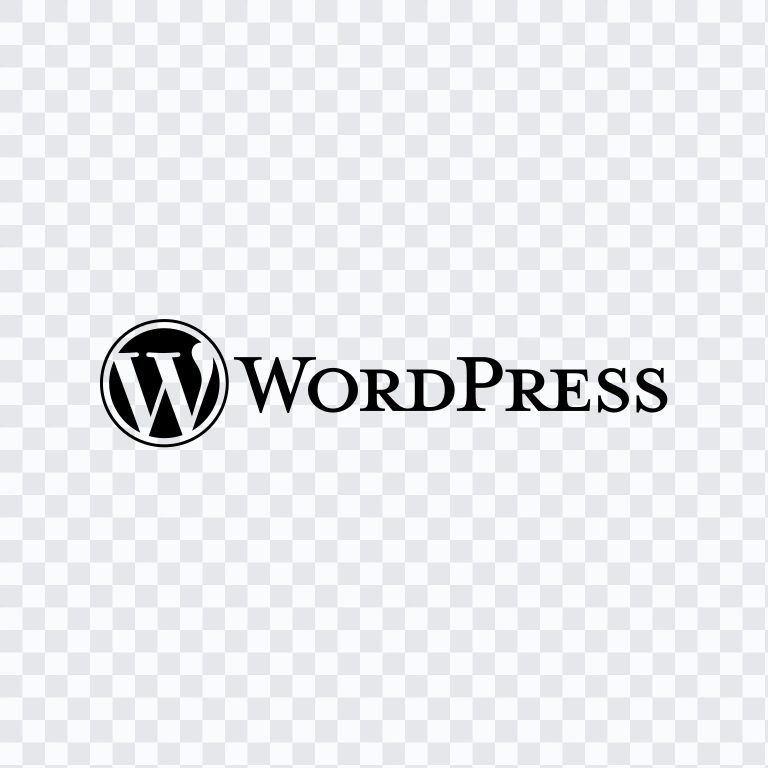 WordPress black logo SVG